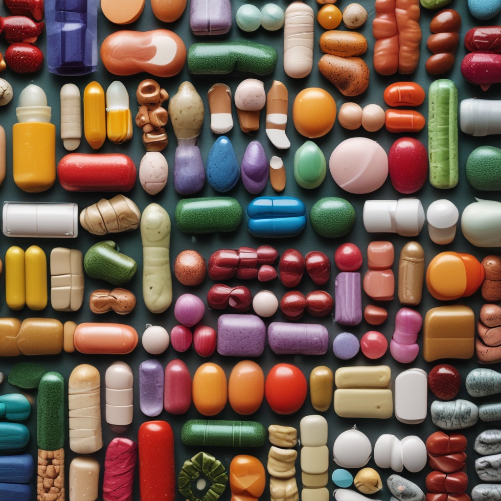 Healthcare products like vitamins and supplements