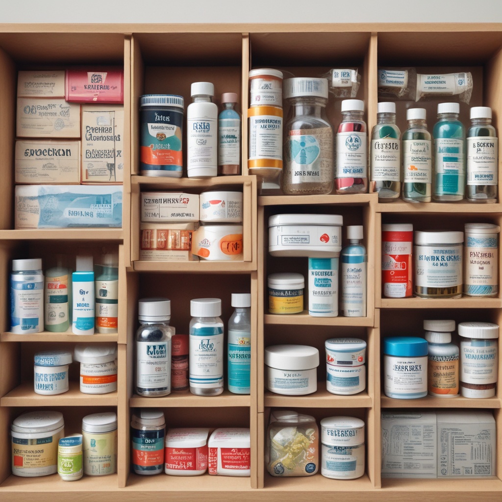 Various medicines packaged